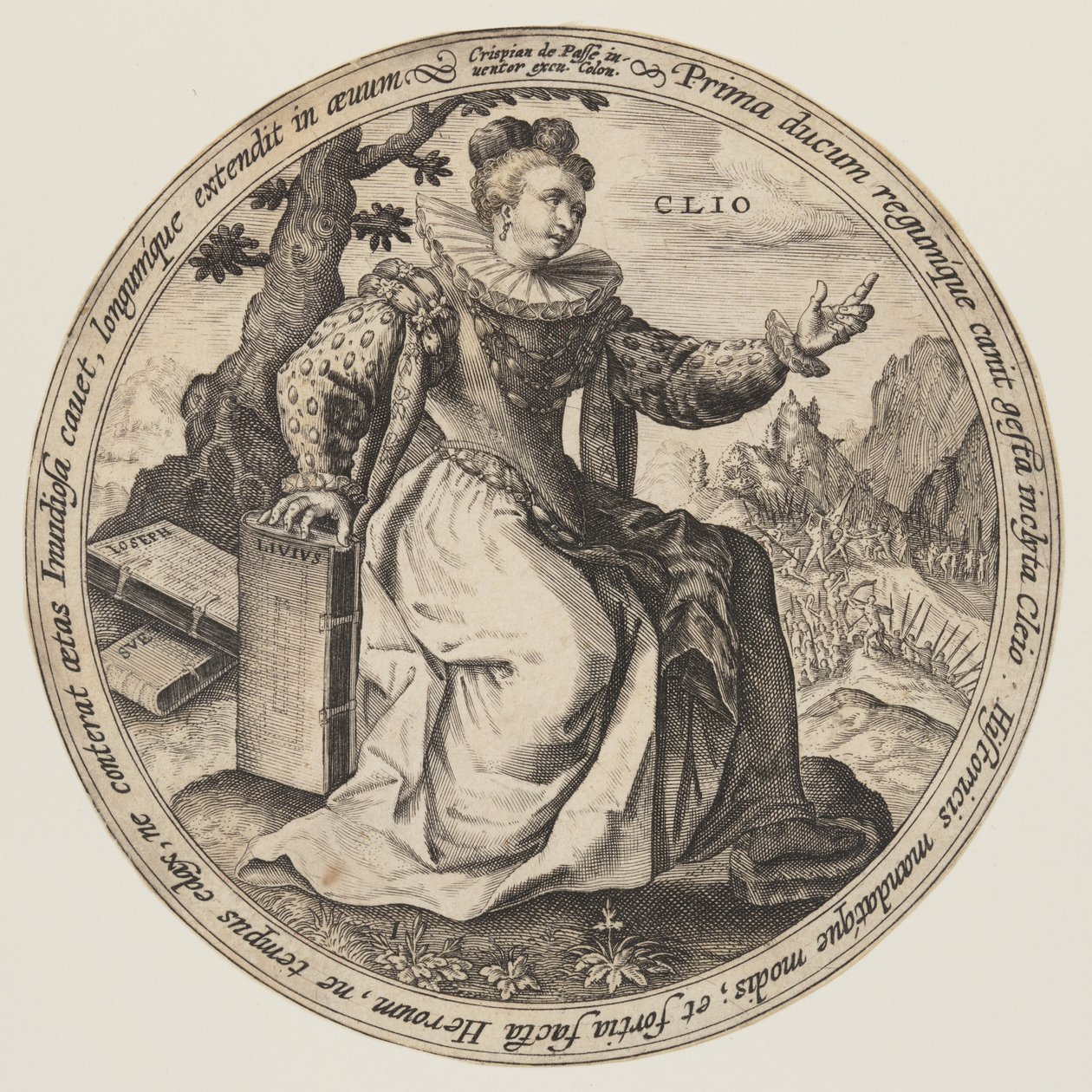Thalia, fra Muserne af Crispijn van de Passe I