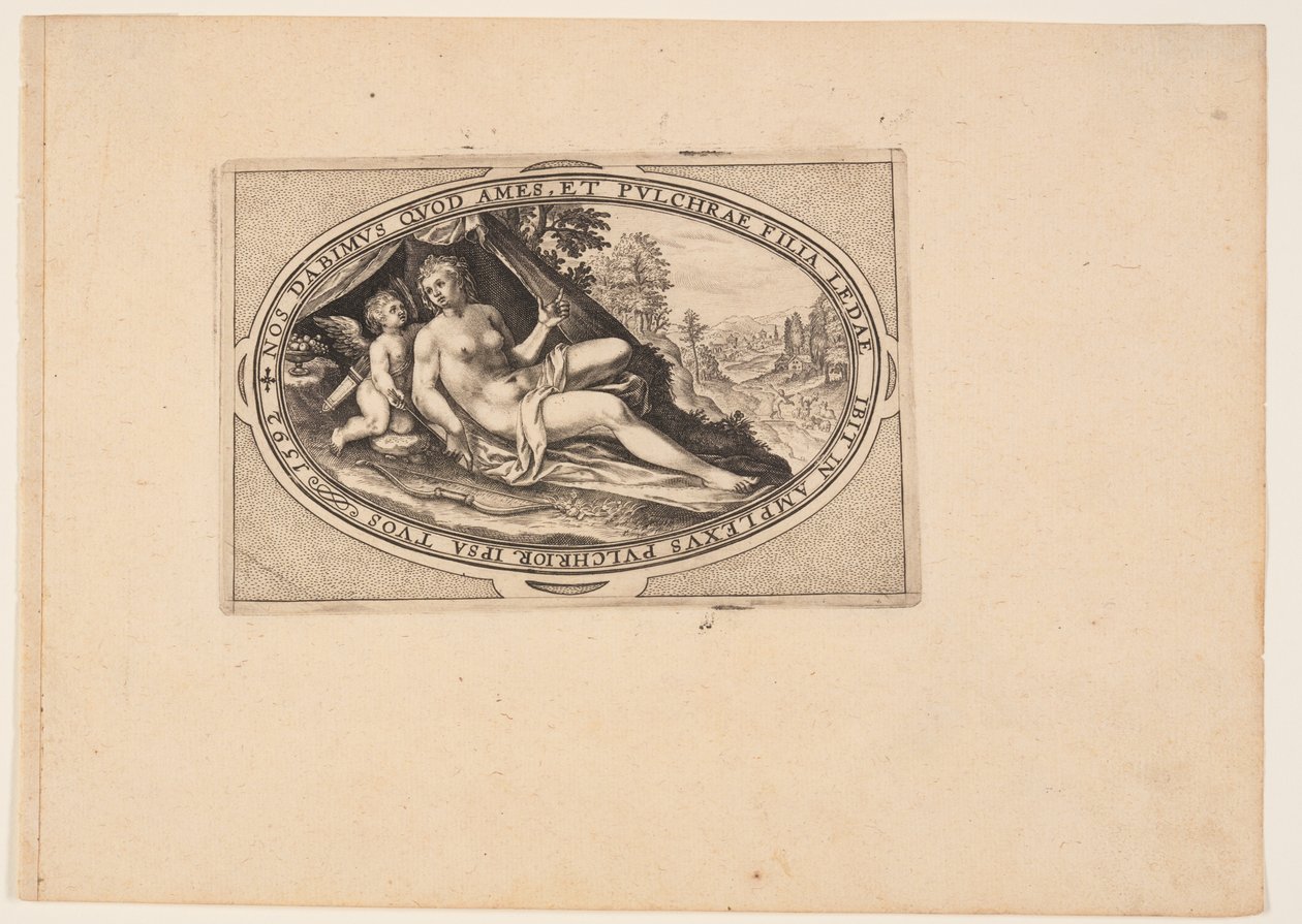 Venus, fra Guder og gudinder af Crispijn van de Passe I