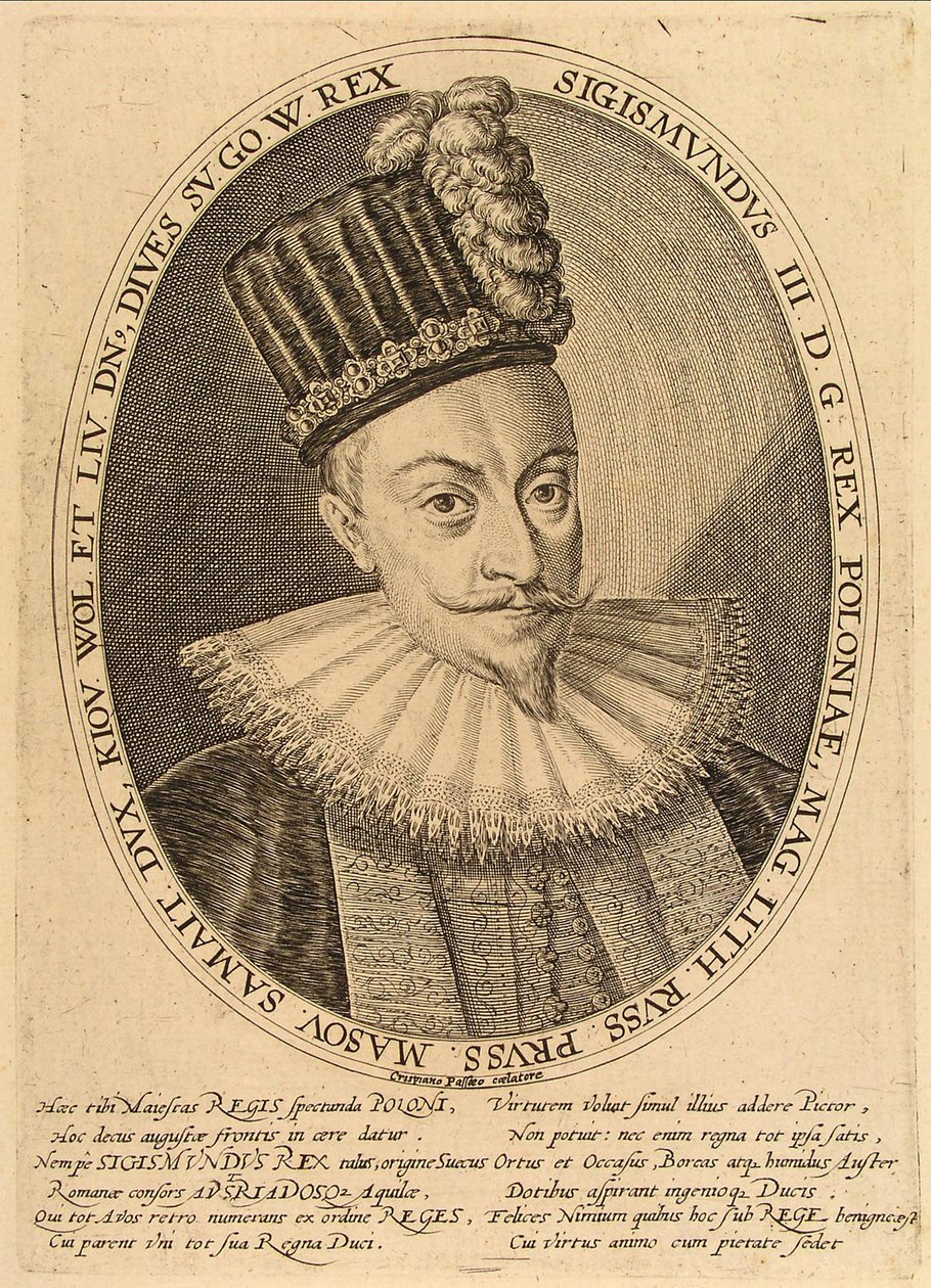Sigismund III Vasa, konge af Polen, ca. 1600 af Crispijn van de Passe the Elder