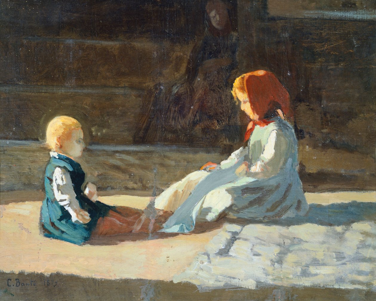 Børn i solen, omkring 1860, af Cristiano Banti (1824-1904) af Cristiano Banti