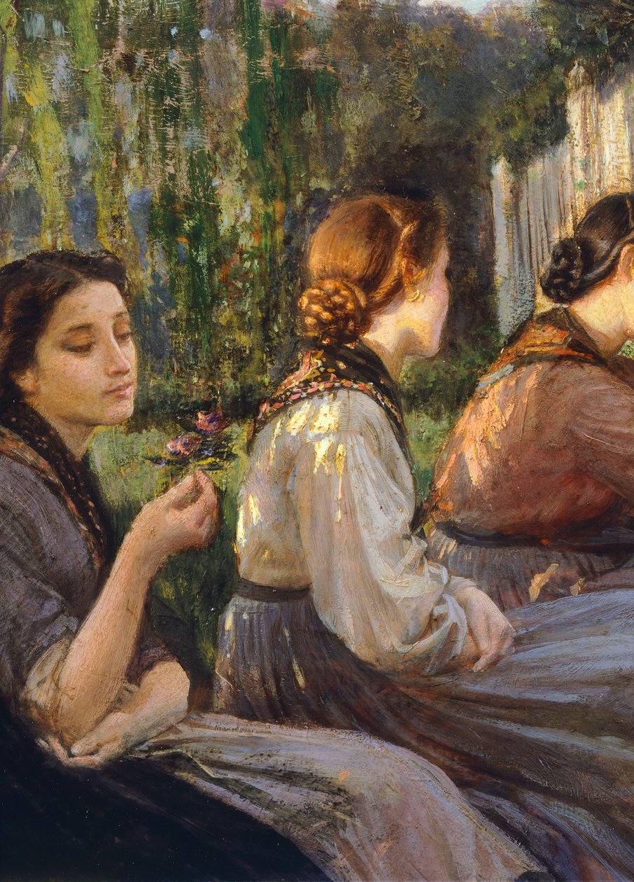 Confidences, af Cristiano Banti, detaljer af Cristiano Banti