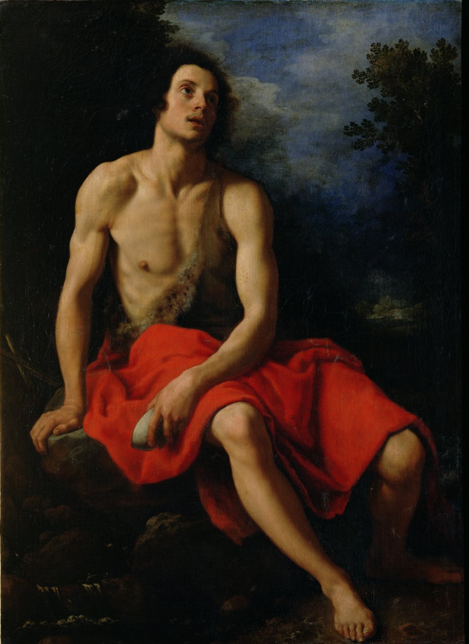 Johannes Døberen i ørkenen af Cristofano Allori