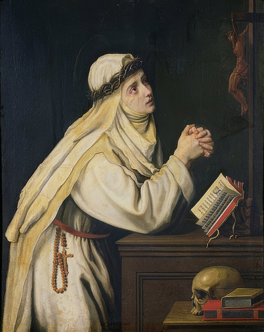 Den hellige Katarina af Siena (1347-80). Omkring 1620 af Cristofano Allori