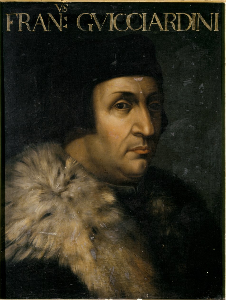 GUICCIARDINI Francesco, Portræt. før 1605 (olie på træ) af Cristofano dell