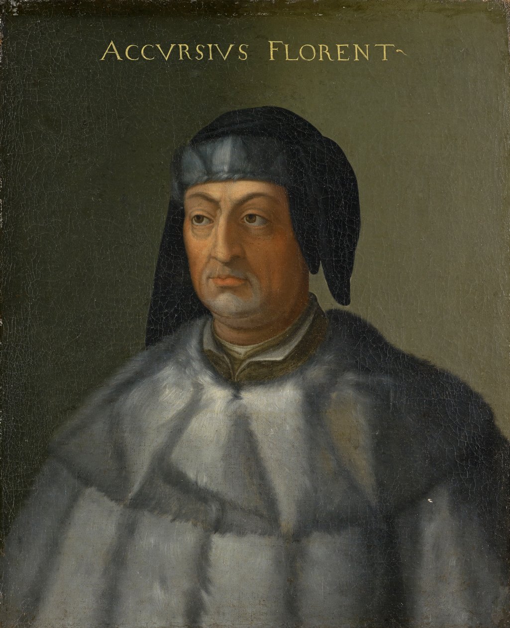 Portræt af Accursius, ca. 1560 af Cristofano dell Altissimo