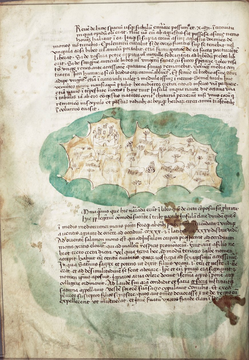 Kort over Antikithira, Det Ioniske Hav af Cristoforo Buondelmonti