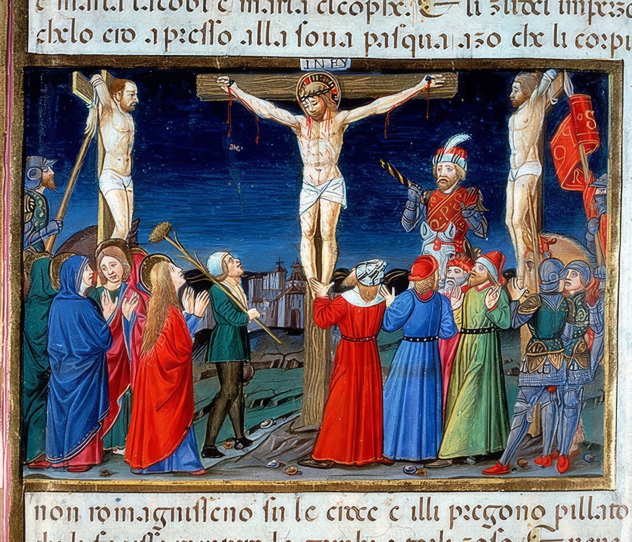 Kristus på korset (c.121r). 1476 af Cristoforo De Predis