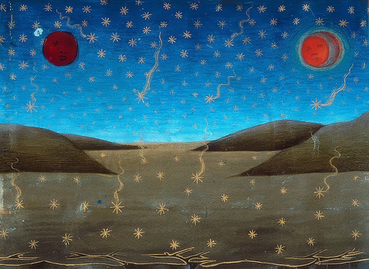 Verdens ende: månen og solen bliver mørkere, stjernerne vil falde, og alt vil være det modsatte af, hvad det var (ca. 149v). 1476 af Cristoforo De Predis