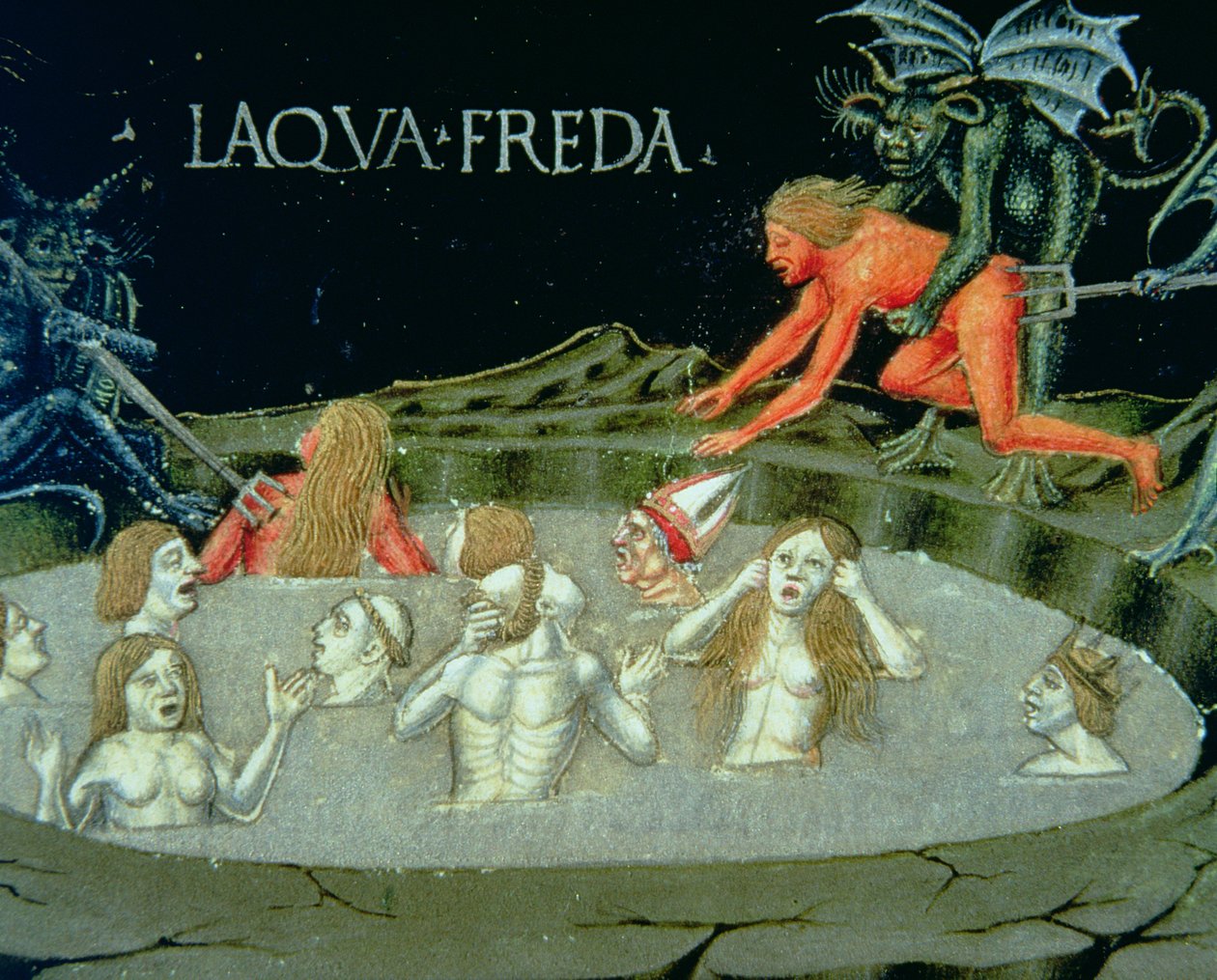 Fol.154r Den sidste dom: Helvedes smerte (vellum) af Cristoforo De Predis