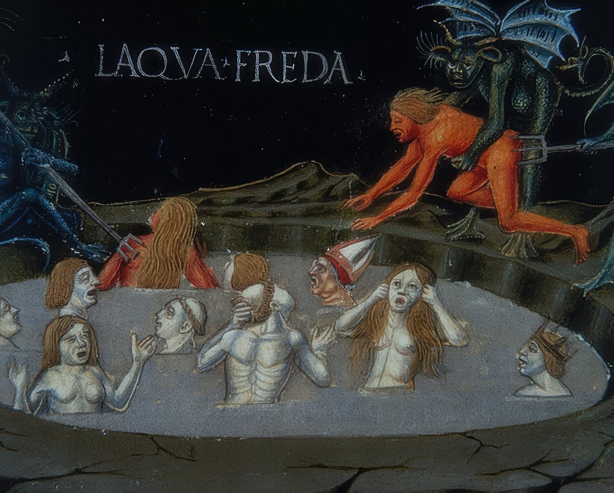 Höllenstrafen (c.154r). 1476 af Cristoforo De Predis
