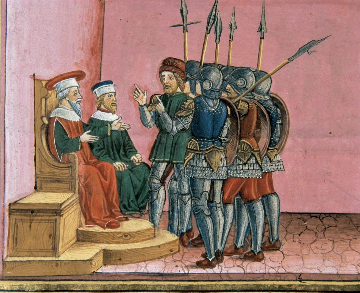 Præsterne minder Pontius Pilatus om, at Jesus havde forudsagt sin opstandelse af Cristoforo De Predis