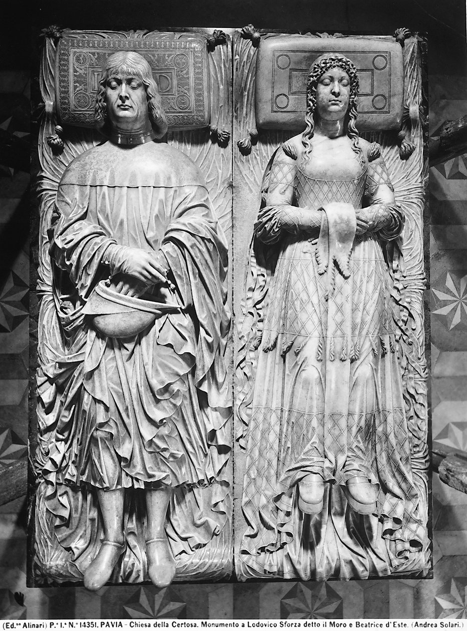 Begravelsestavle af Ludovico Sforza og Beatrice d