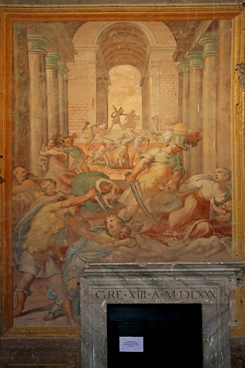 Martyrdøden for talrige helgener af Cristoforo & Tempesta Antonio (1555 1630) Roncalli