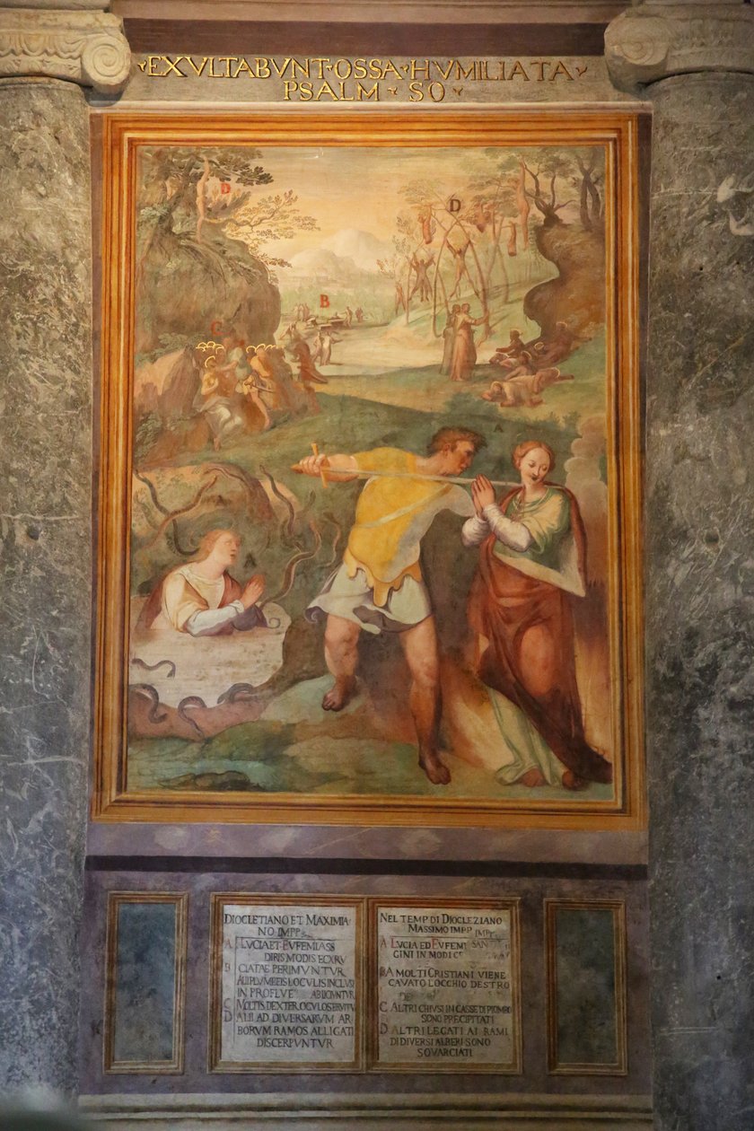 Martyrium af St. Lucy og St Euphemia af andre helgener af Cristoforo and Tempesta, Antonio Roncalli