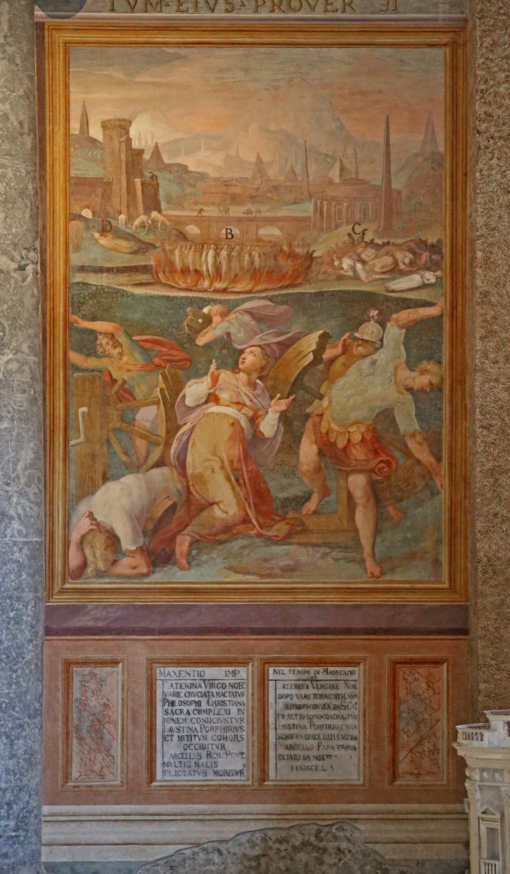 St Catherine knækker hjulet af Cristoforo and Tempesta, Antonio Roncalli