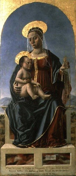 Madonna og barn af Cristoforo da Lendinara Canozzi or Canozi