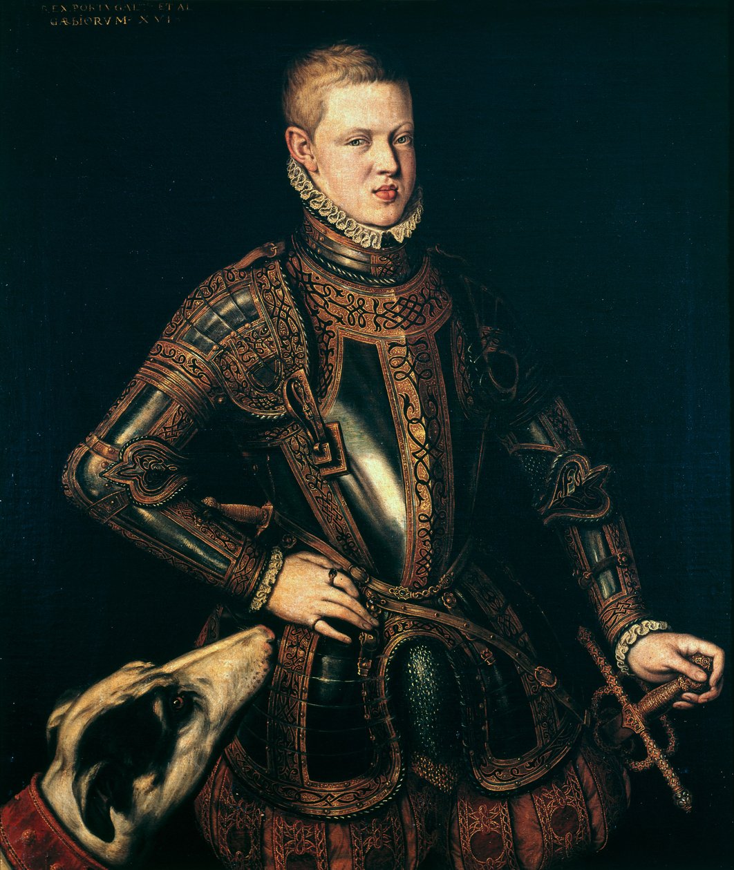 Kong Sebastian (1554-78) af Portugal, ca. 1571 af Cristóvão de Morais