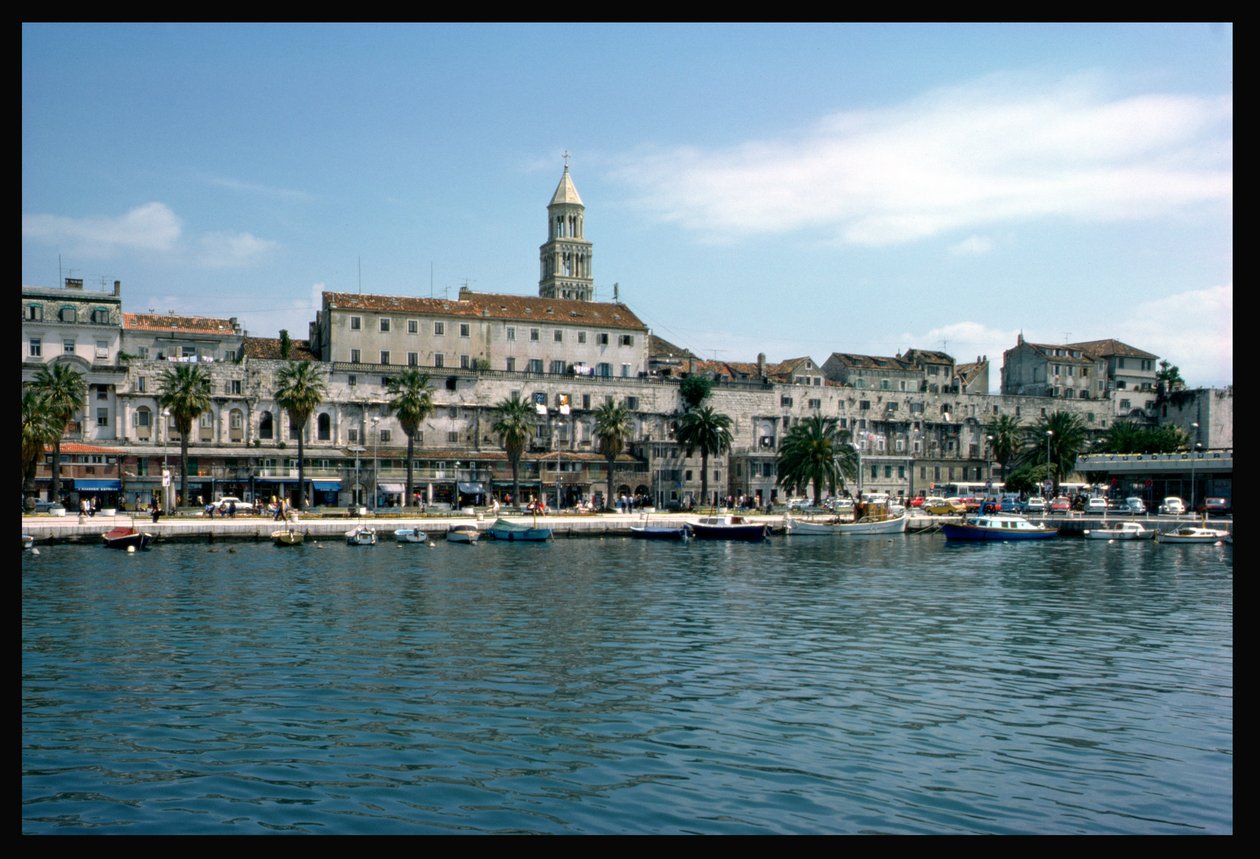Udsigt over Diocletians palads, ca. 300 e.Kr af Croatian School