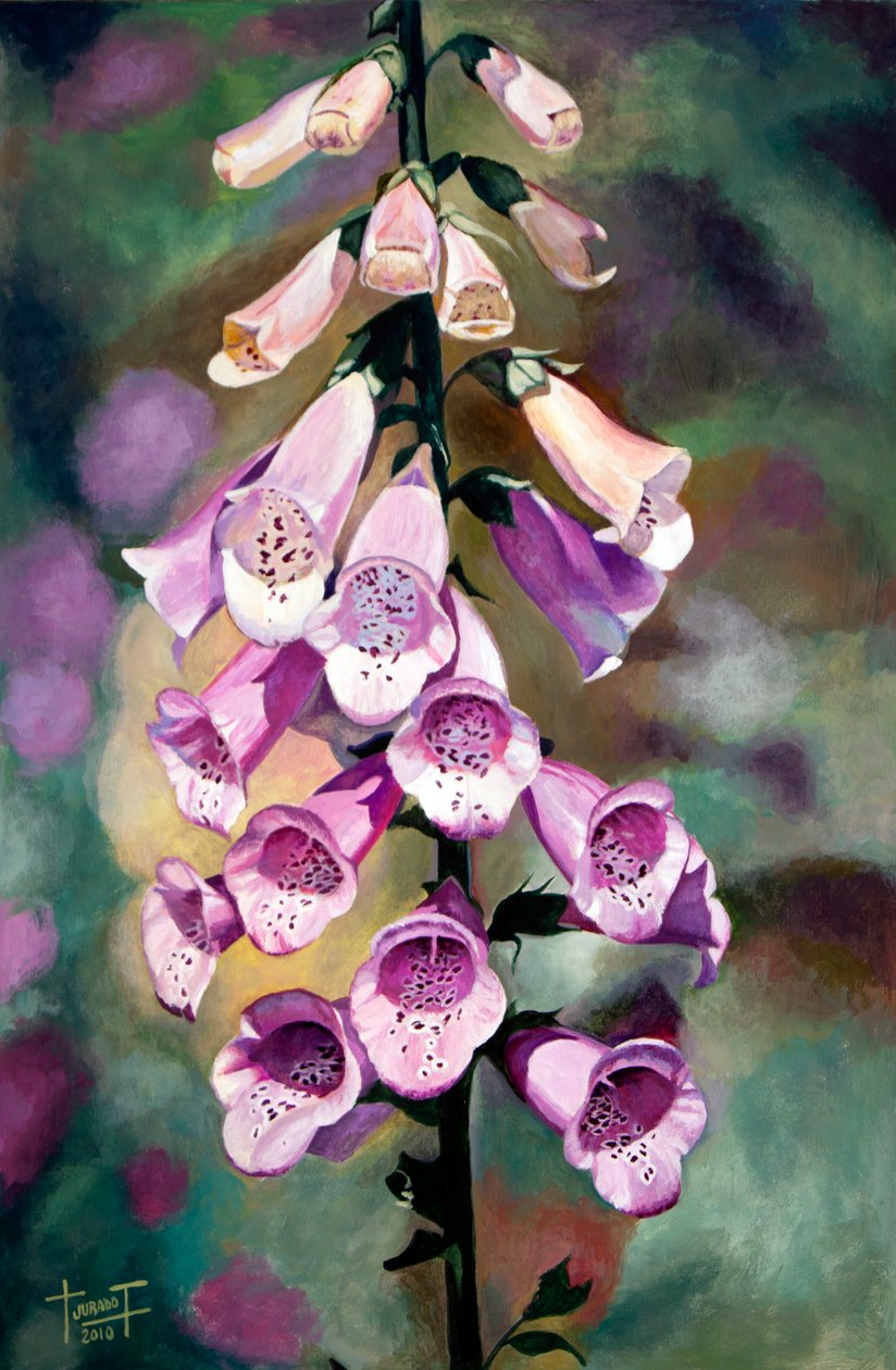 Purple Fingers, 2010 (akryl på papir) af Cruz Jurado Traverso