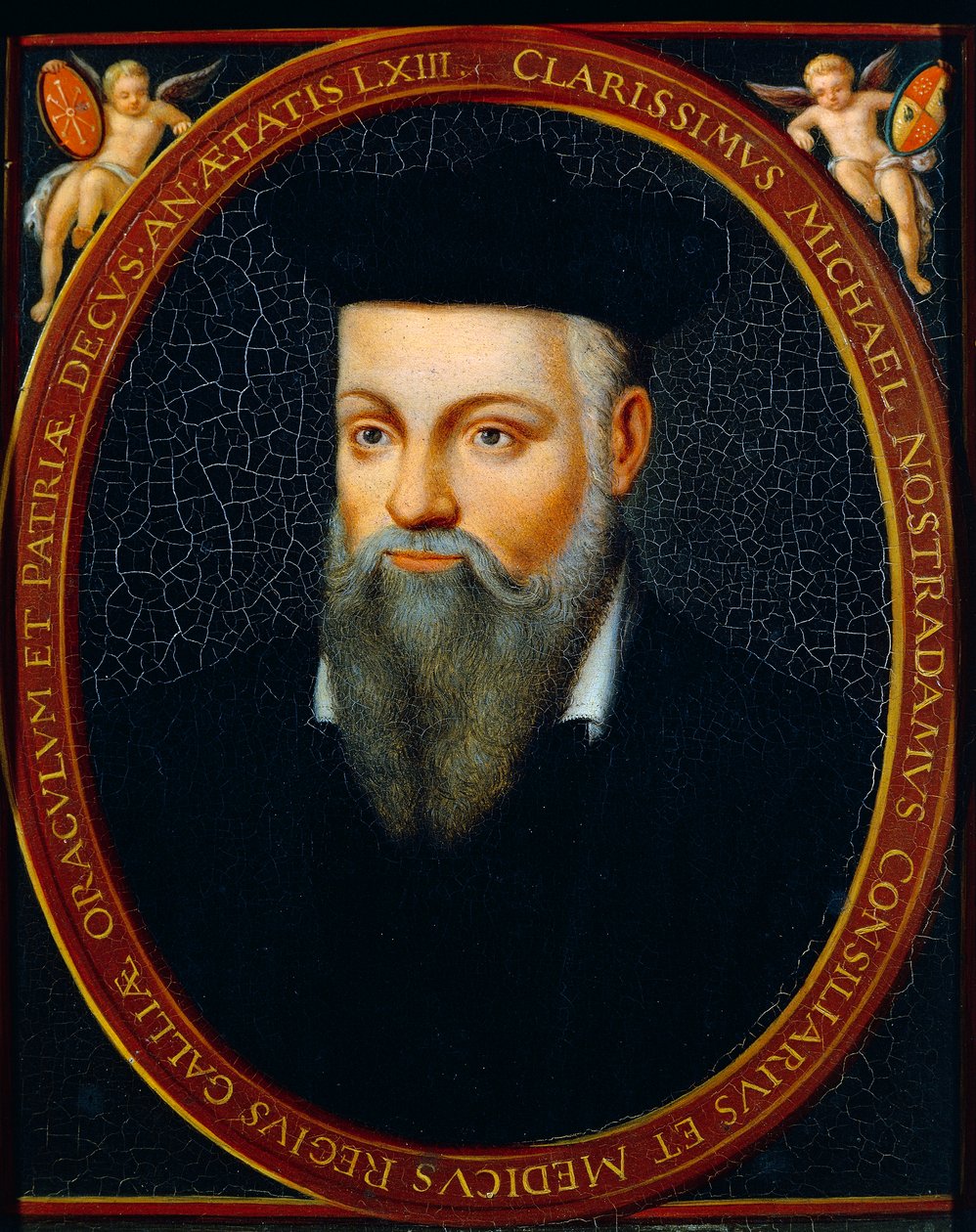 Portræt af Michel de Notre Dame kaldet Nostradamus (Saint-Remy-de-Provence af César de Nostredame