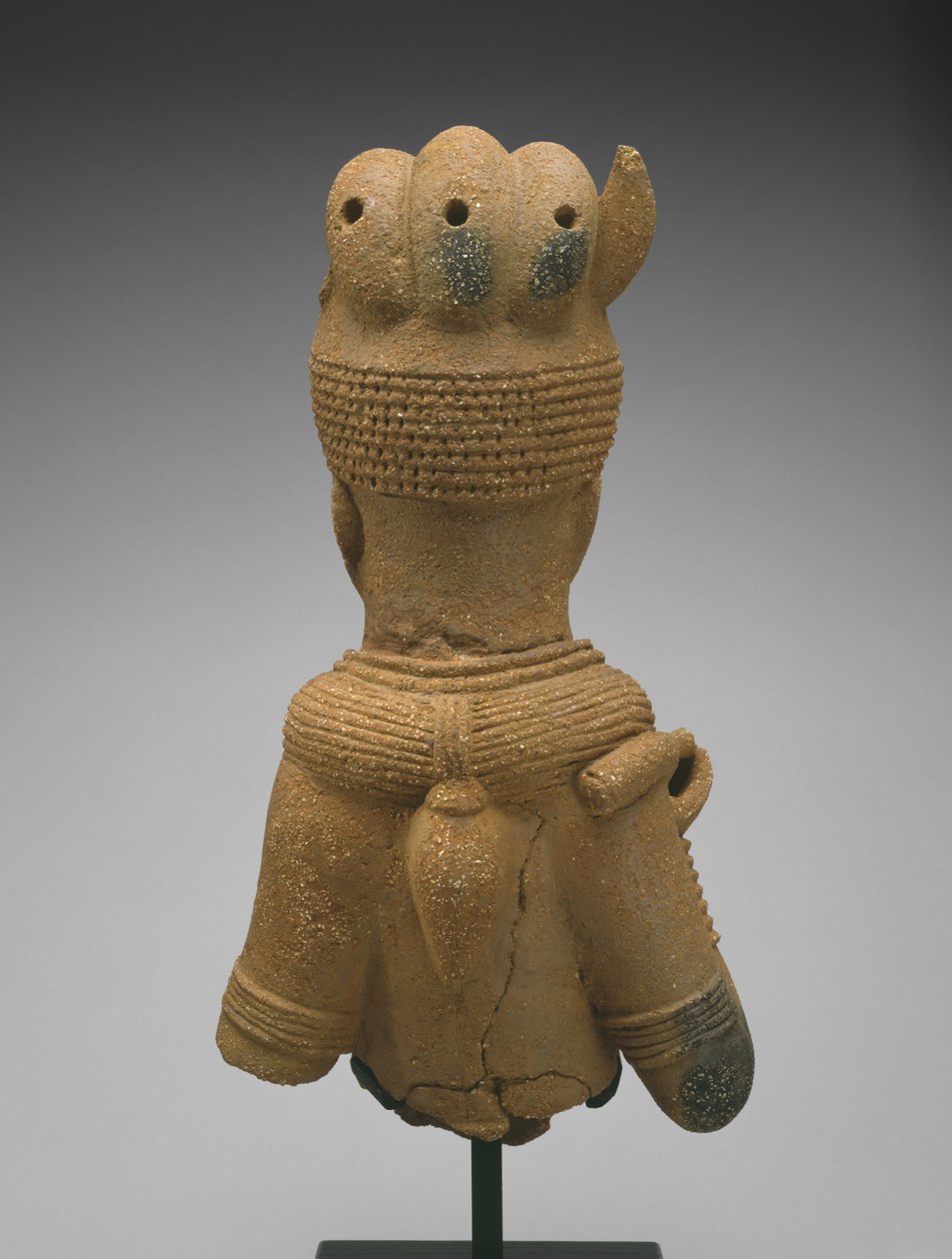 Hoved og torso af en kvindelig figur, Jos Plateau-regionen, Nigeria, 500 BC-AD 200 (lertøj) af Culture Nok
