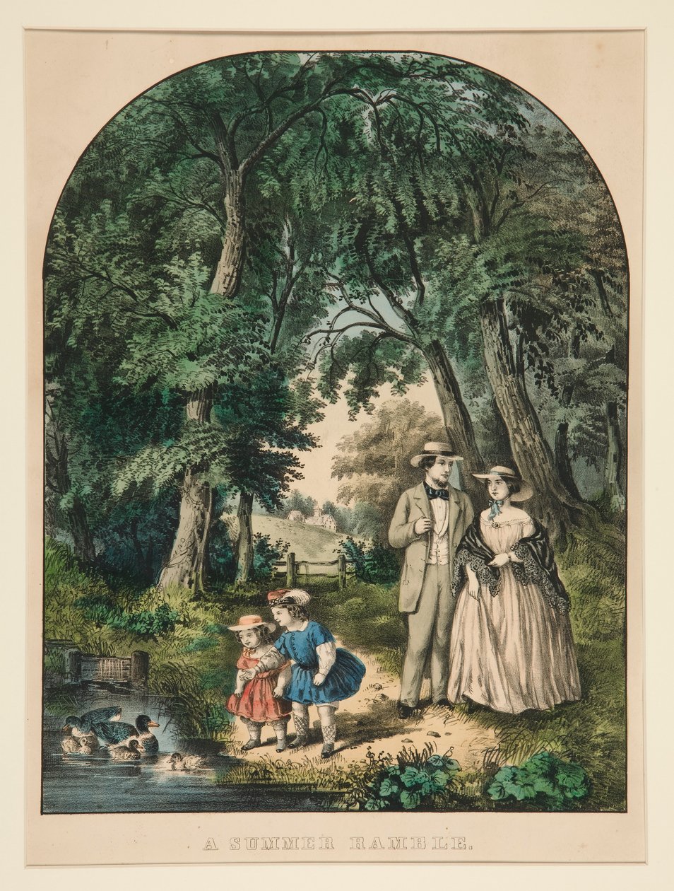 En sommervandring af Currier and Ives