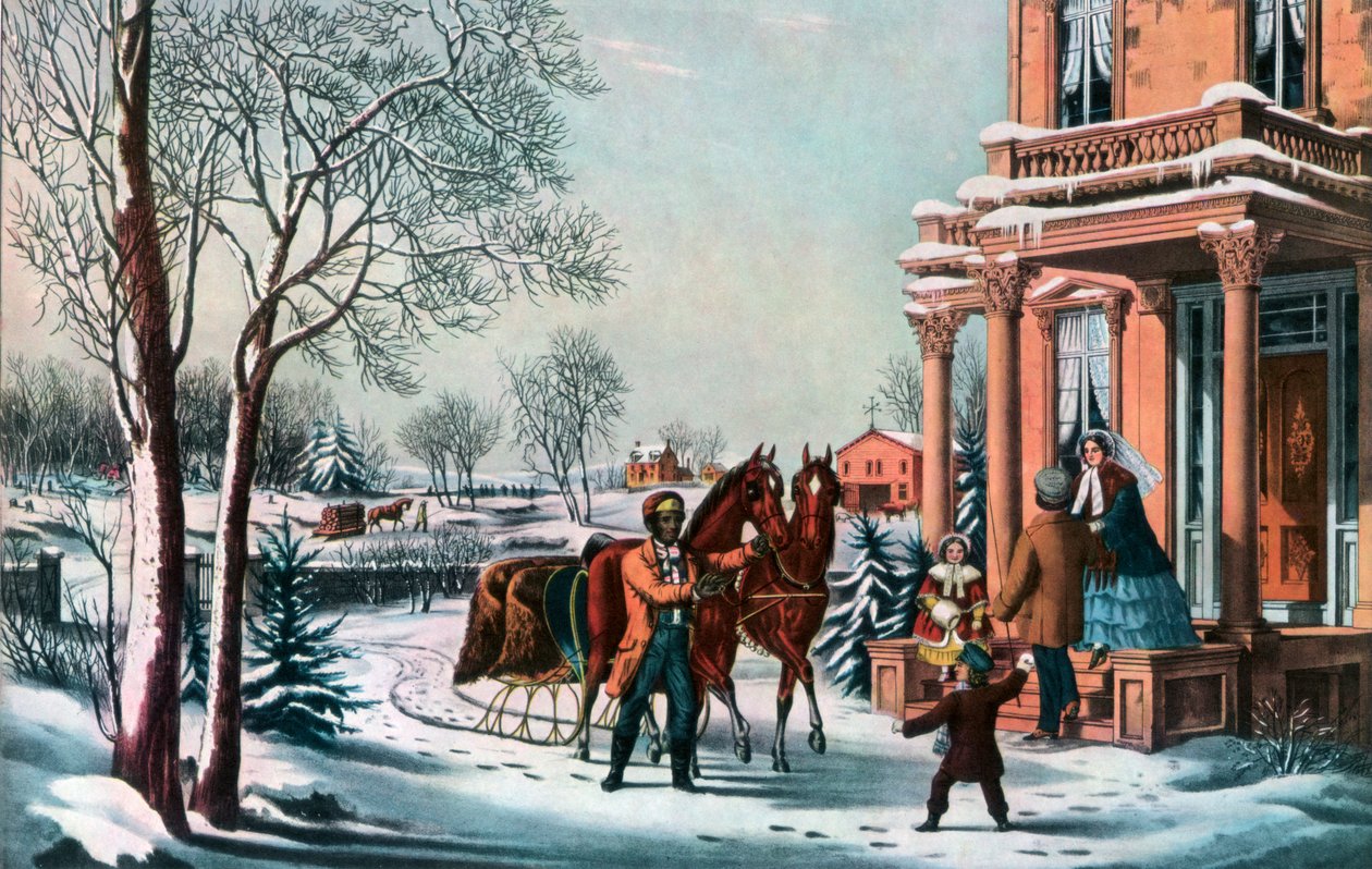 Amerikansk landliv, 1855. af Currier and Ives