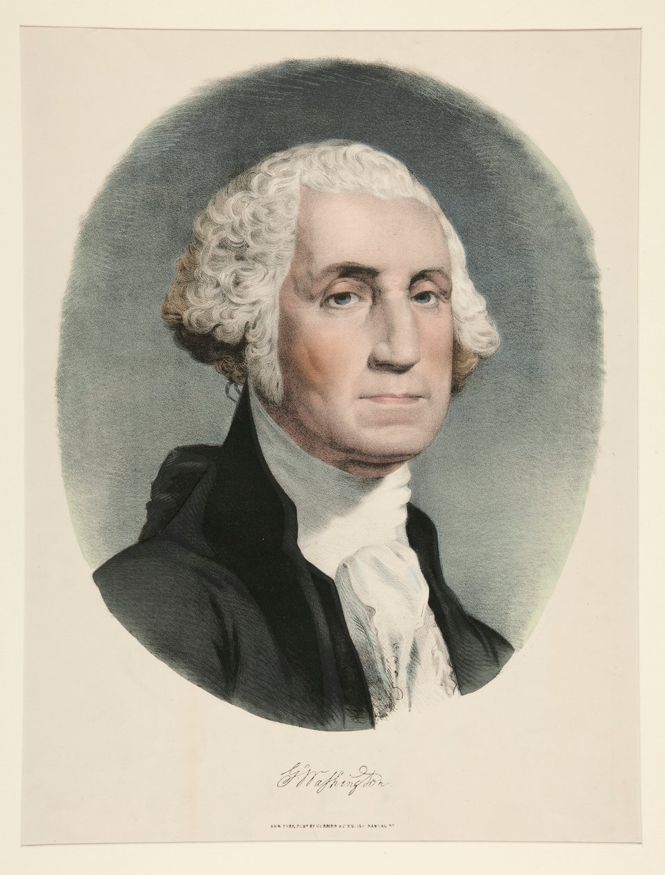 Gå. Washington af Currier and Ives