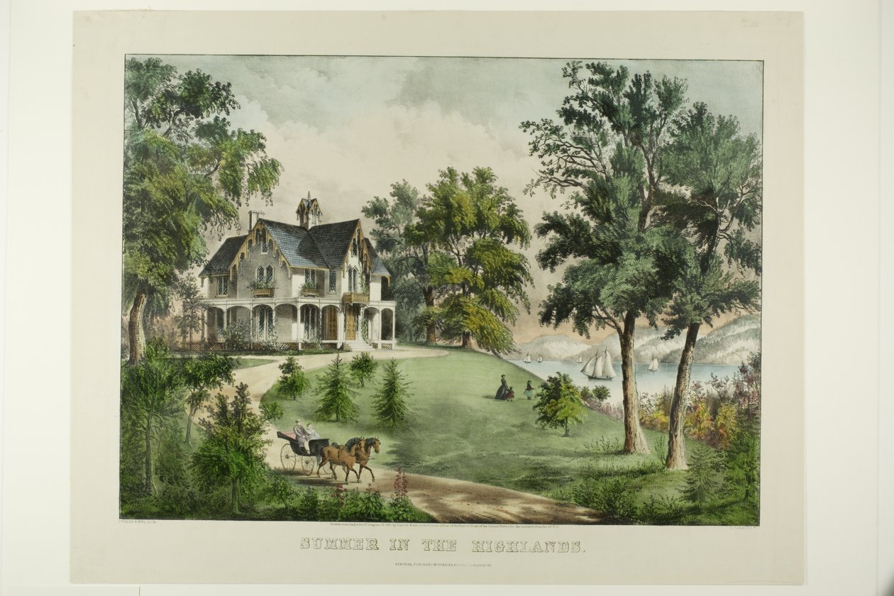 Sommer i højlandet af Currier and Ives