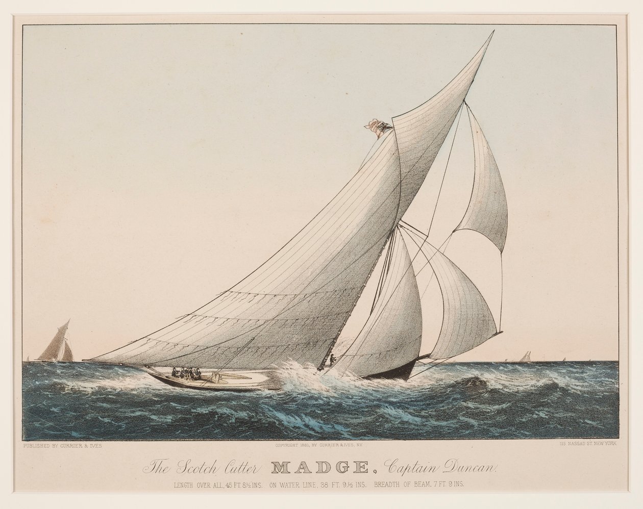The Scotch Cutter Madge, kaptajn Duncan af Currier and Ives