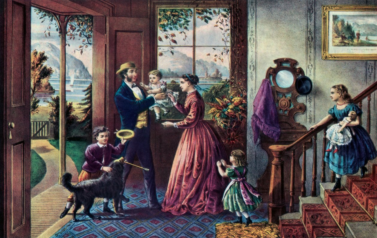 Styrkens sæson, middelalder, 1868. af Currier and Ives