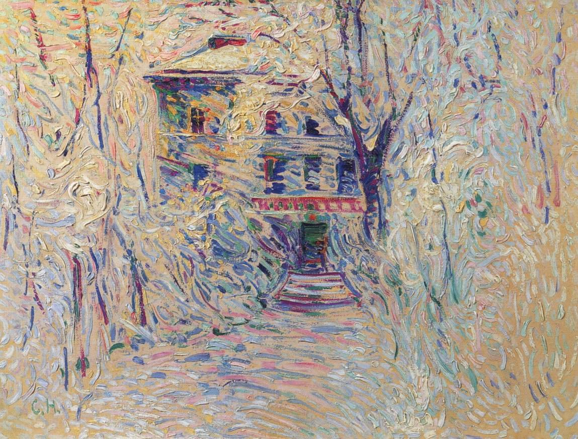 Villa i vinterparken af Curt Herrmann