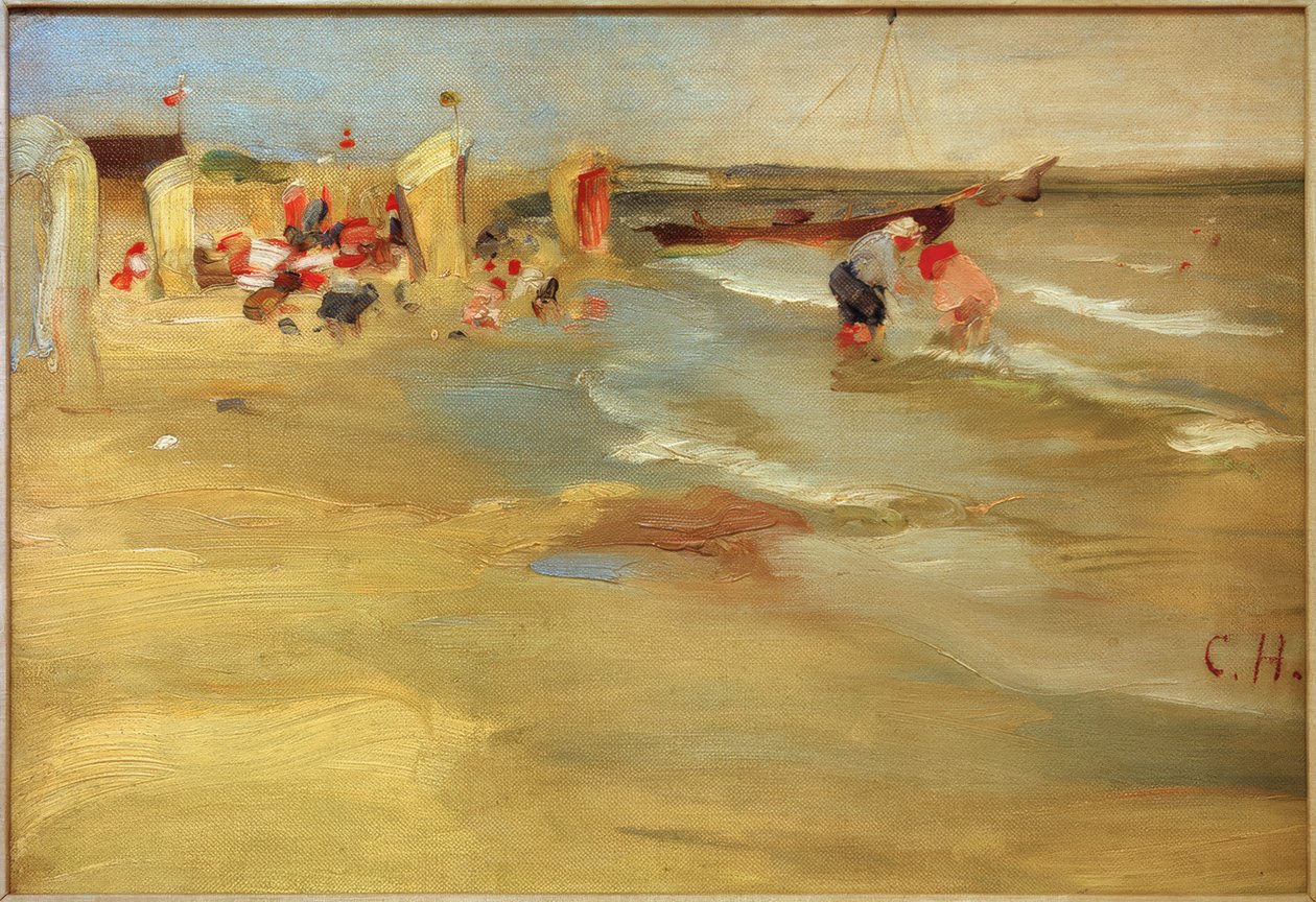 På stranden i Binz på Rügen af Curt Herrmann