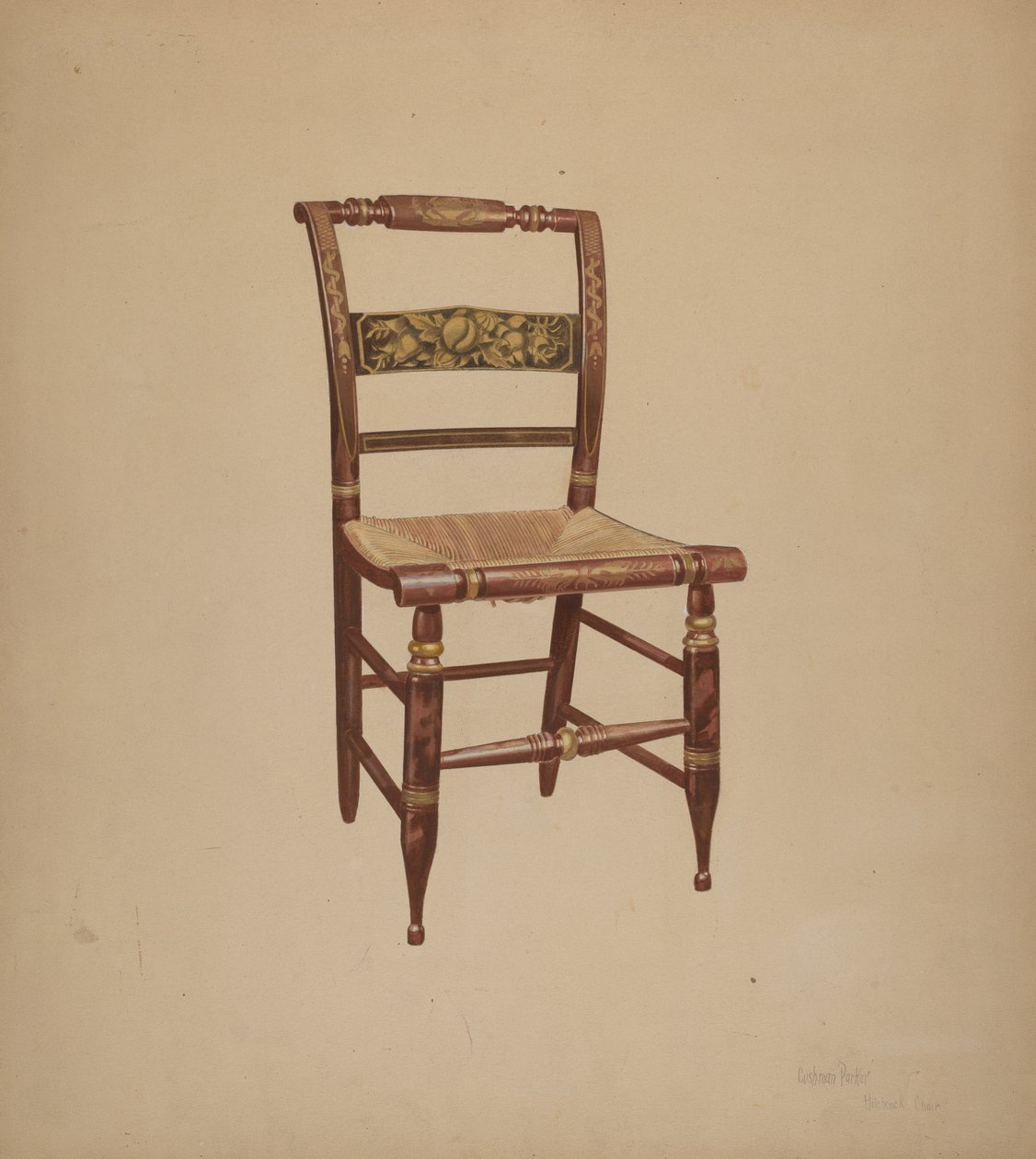 Hitchcock stol af Cushman Parker