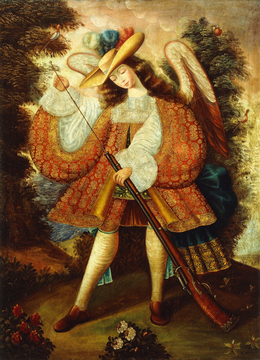 Ærkeengel med Arquebus af Cuzco School