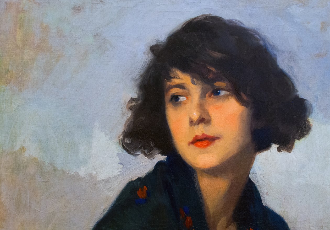 Zena se zelenym salemnEspanol: Mujer con el chal verdenEngelsk: Kvinde med grønt sjal Francais: Femme au chale vertnPortugier: Kvinde i verden sjal: n af Eugene Cyprian Boulet