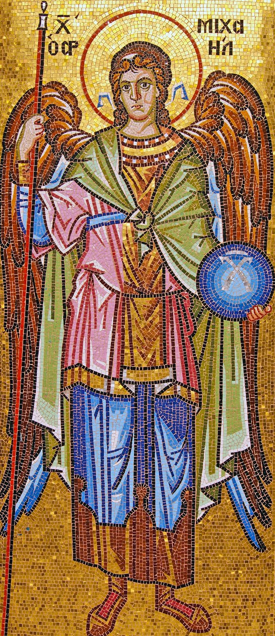 Ærkeenglen Sankt Michael, Kykkos Kloster, Cypern (mosaik) af Cypriot
