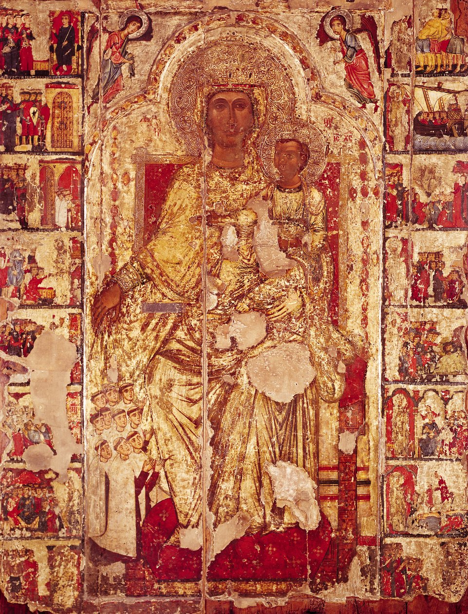 Ikon af Jomfru og Barn, ca. 1300 af Cypriot
