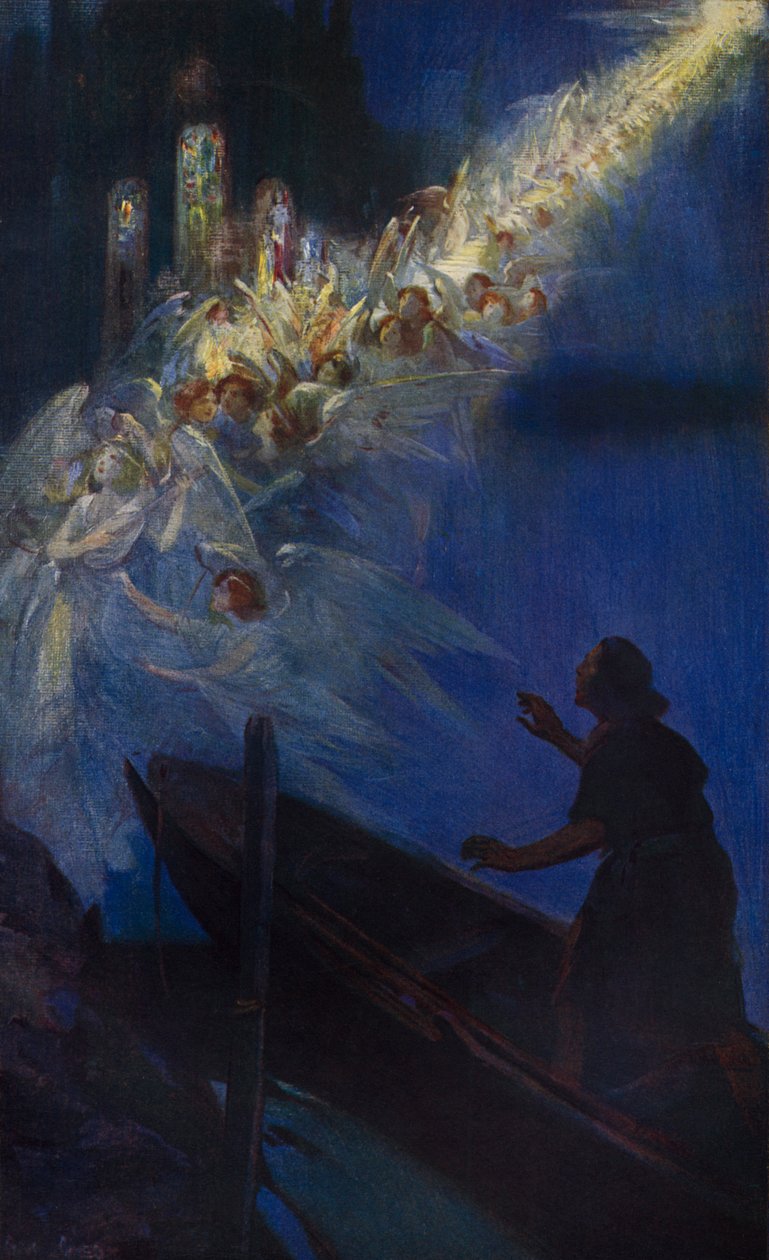 Den legendariske indvielse af Westminster Abbey: fiskerens vision af Cyrus Cuneo
