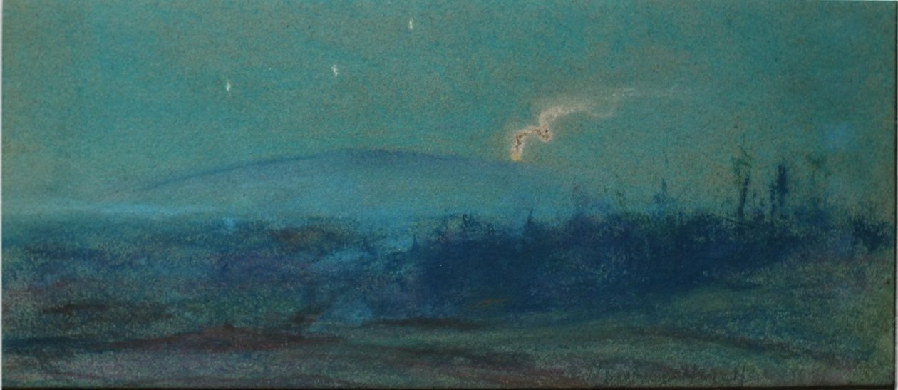 Kilauea -udbrud om natten af D. Howard Hitchcock
