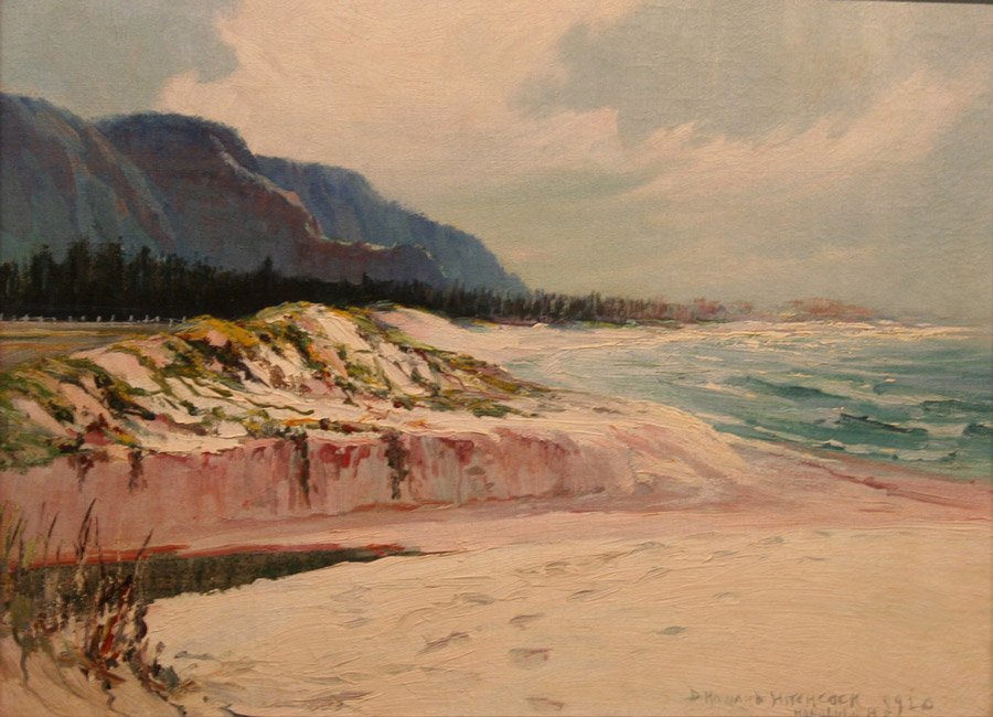 Stranden ved Waimanalo af D. Howard Hitchcock
