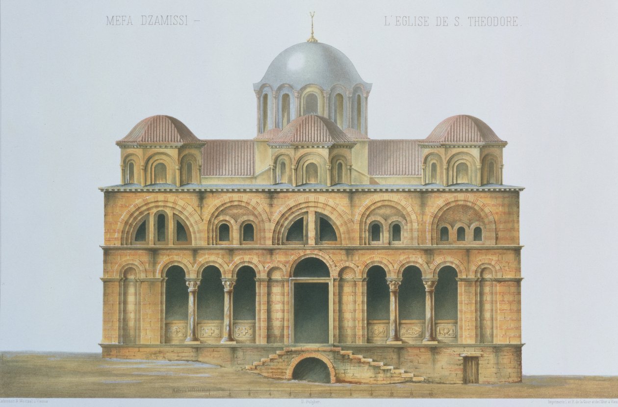 Facade af Mefa Dzamissi, kirken St. Theodore, fra 