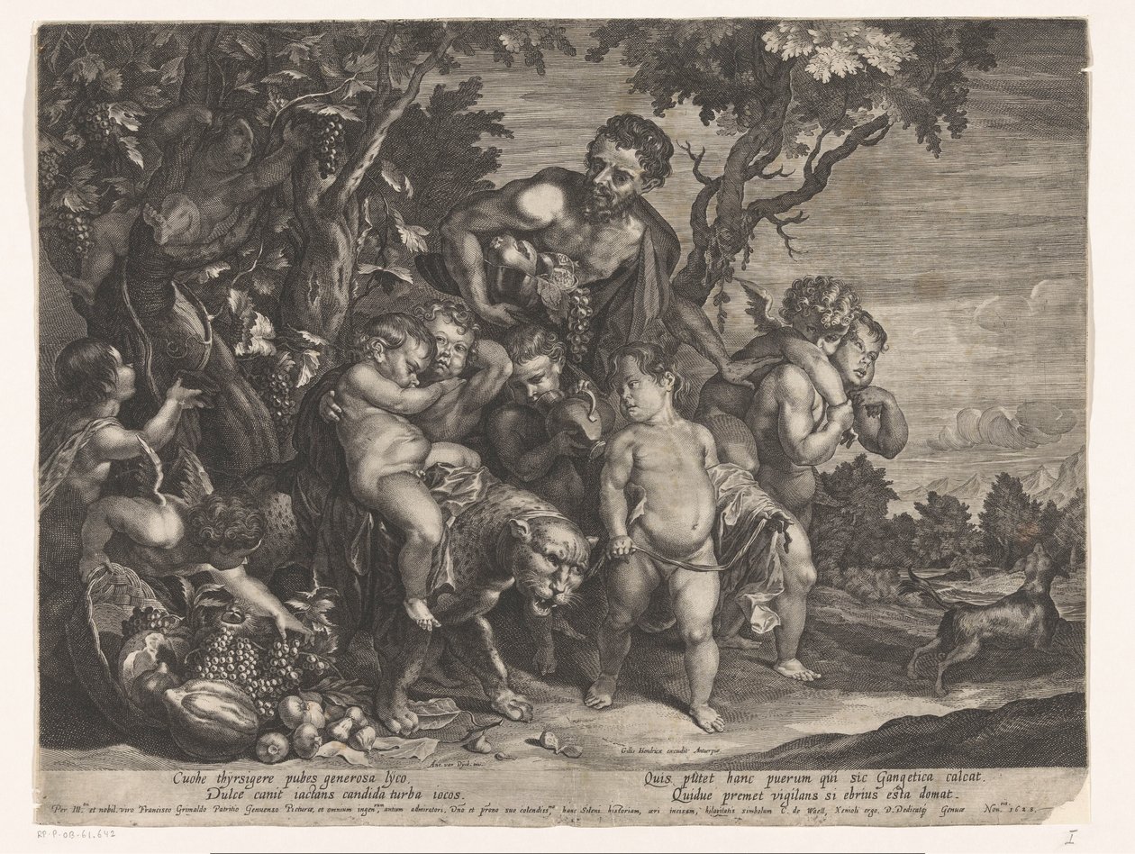 Triomf van Bacchus af D. Brunn