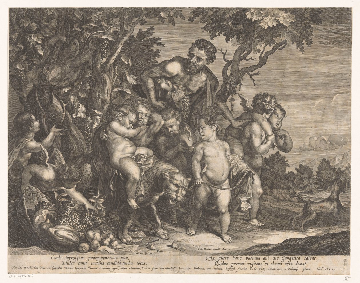 Triomf van Bacchus af D. Brunn
