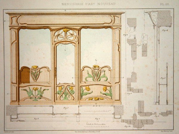 Design til en butiksfacade, illustration fra 