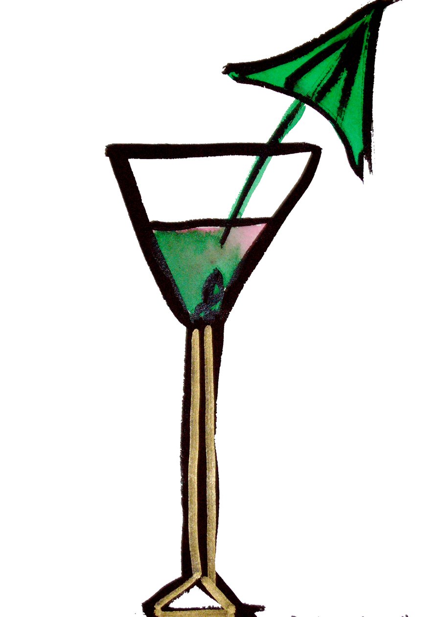 Cocktailglas af Daisy de Villeneuve