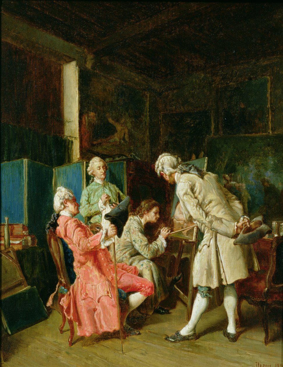 Kunstkritikerne, 1878 af Dajou