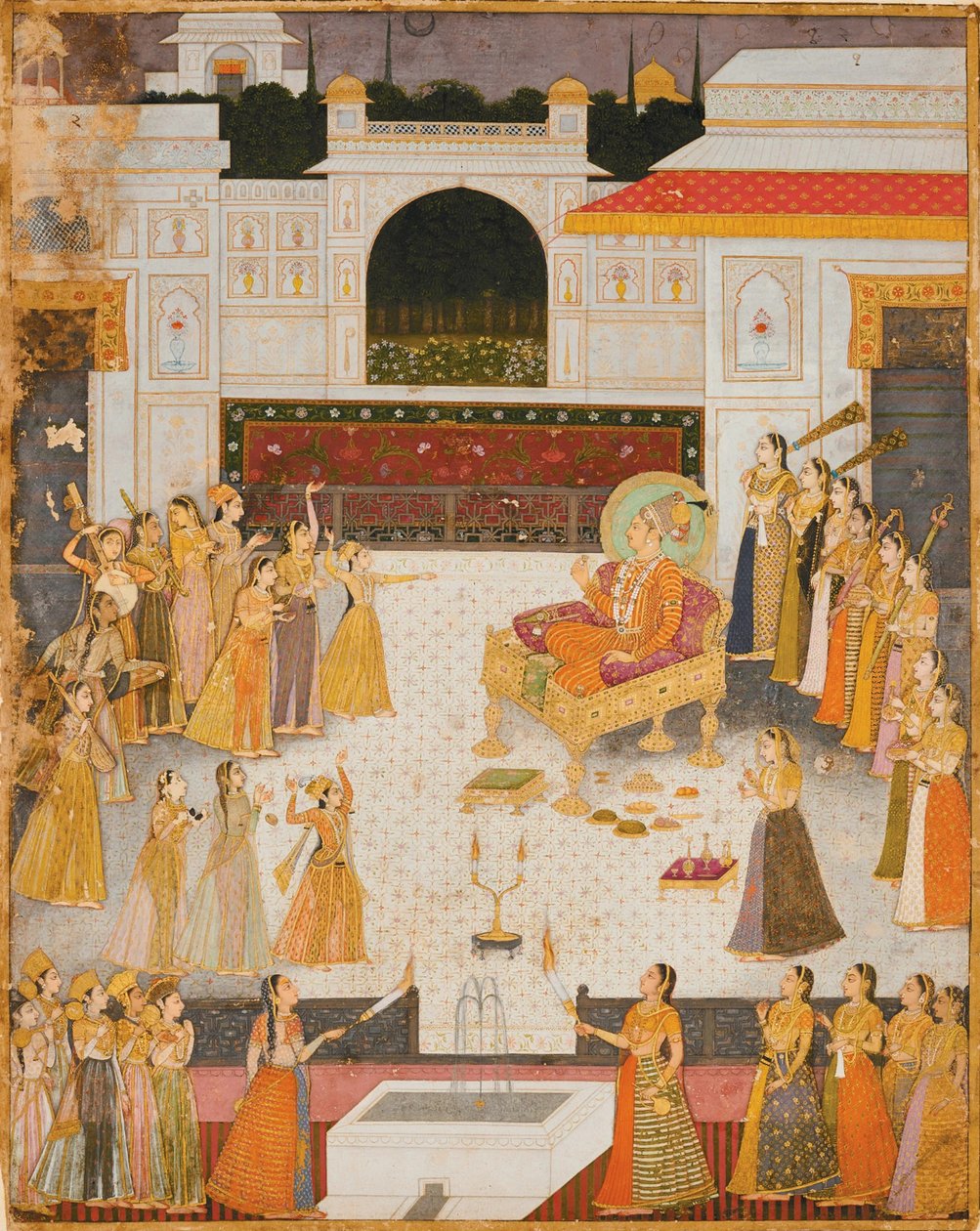 En aftenforestilling for Maharaja Abhai Singh af Dalchand