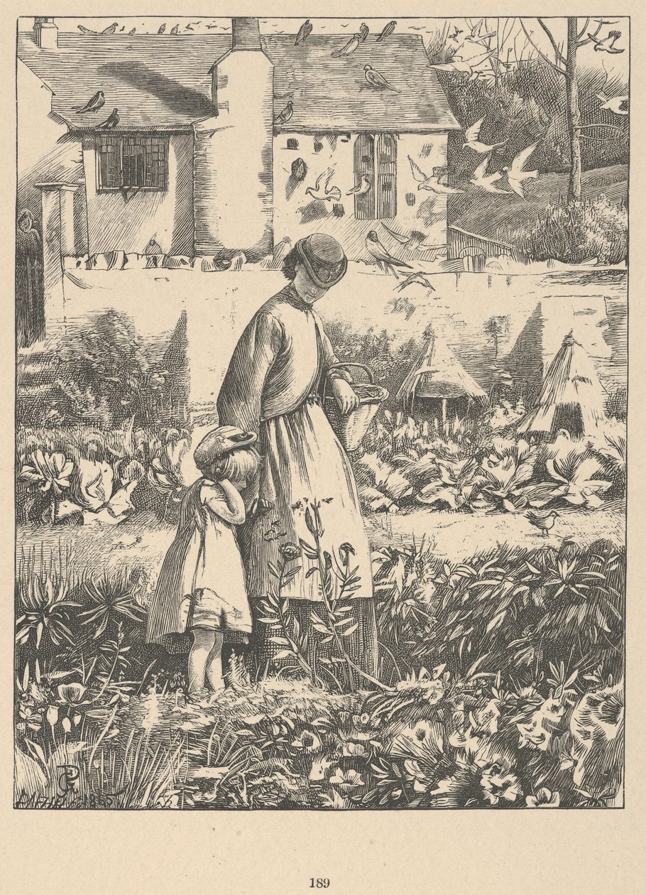 The Island Bee from Wayside Posies: Original Poems of the Country Life, 1867. af Dalziel Brothers