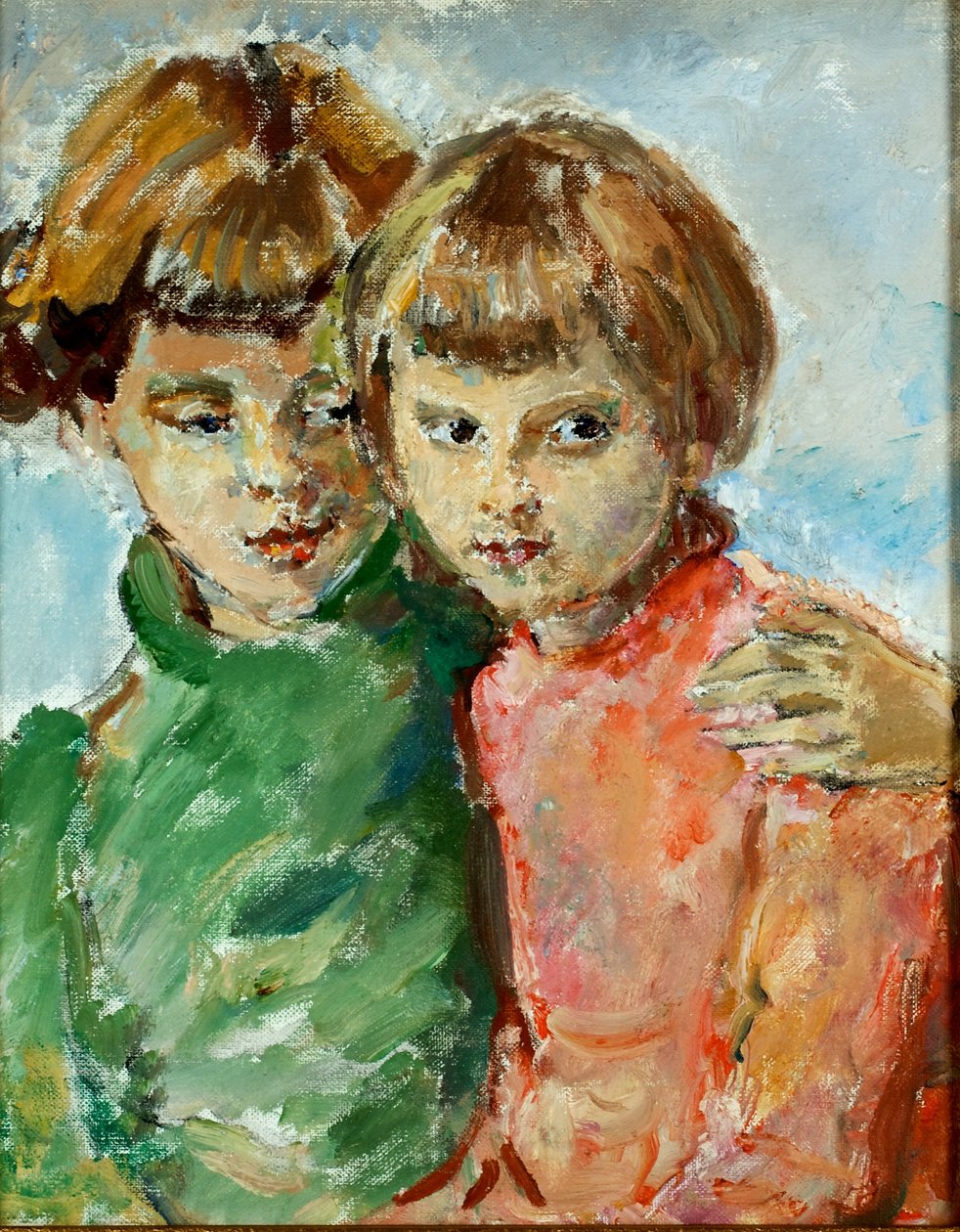 Iris og Kathleen (olie på lærred) af Dame Ethel Walker